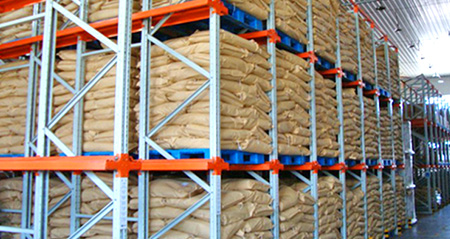 塑料托盤貨架使用案例