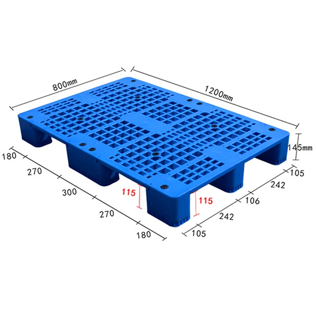 1208網(wǎng)格大九腳塑料托盤拼接款