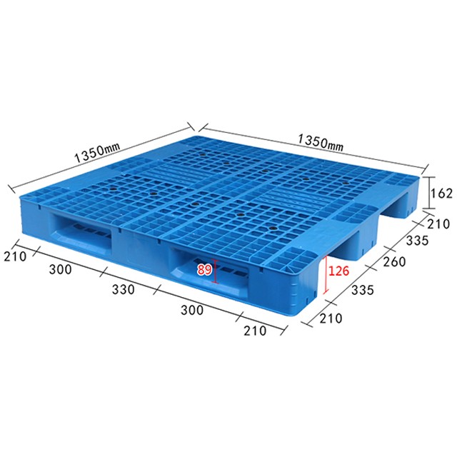 1350網(wǎng)格川字塑料托盤叉車板
