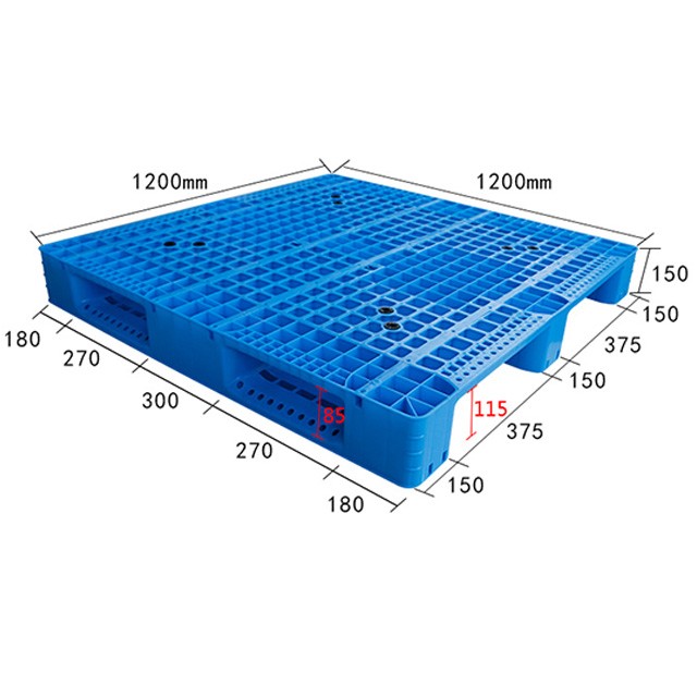 1212網(wǎng)格川字塑料托盤正方形