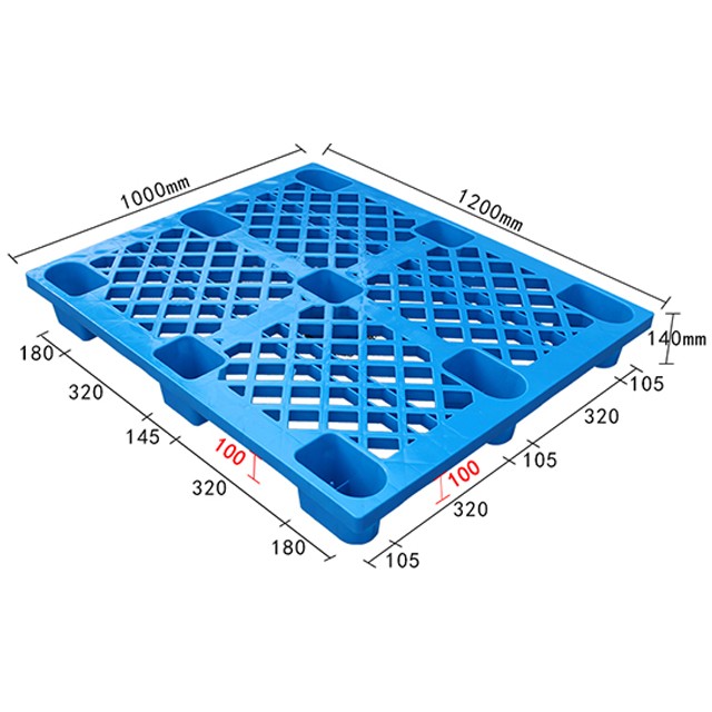 1210網(wǎng)格九腳塑料卡板/塑料托盤