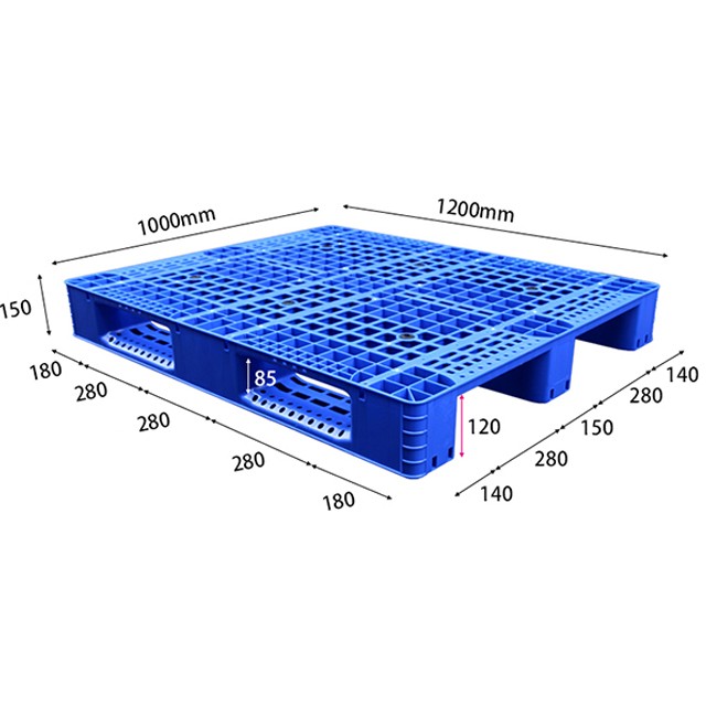 1210-2網(wǎng)格川字塑料托盤（重型）