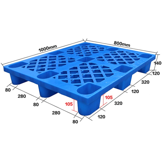 1008網(wǎng)格九腳塑料托盤叉車板