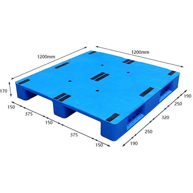1212平板川字塑料貨物托盤