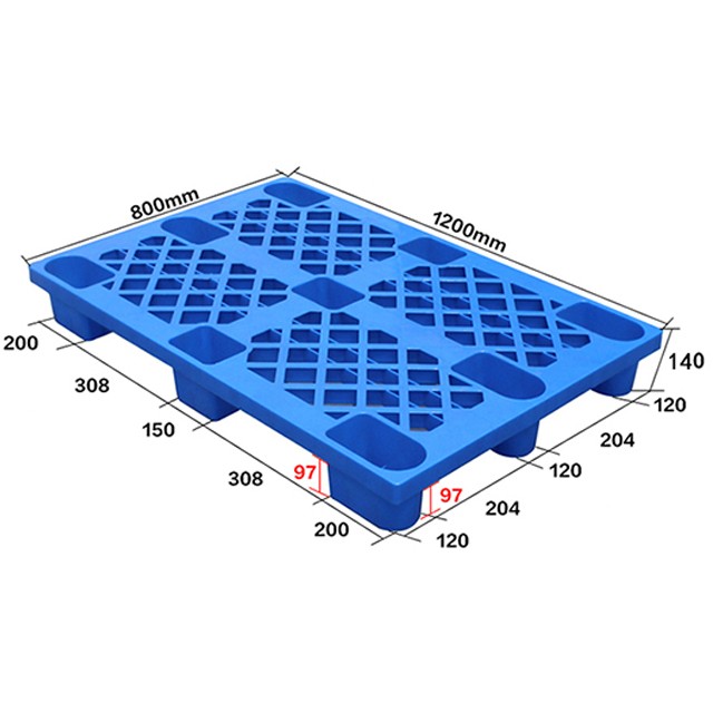 1208網(wǎng)格九腳防滑塑料托盤