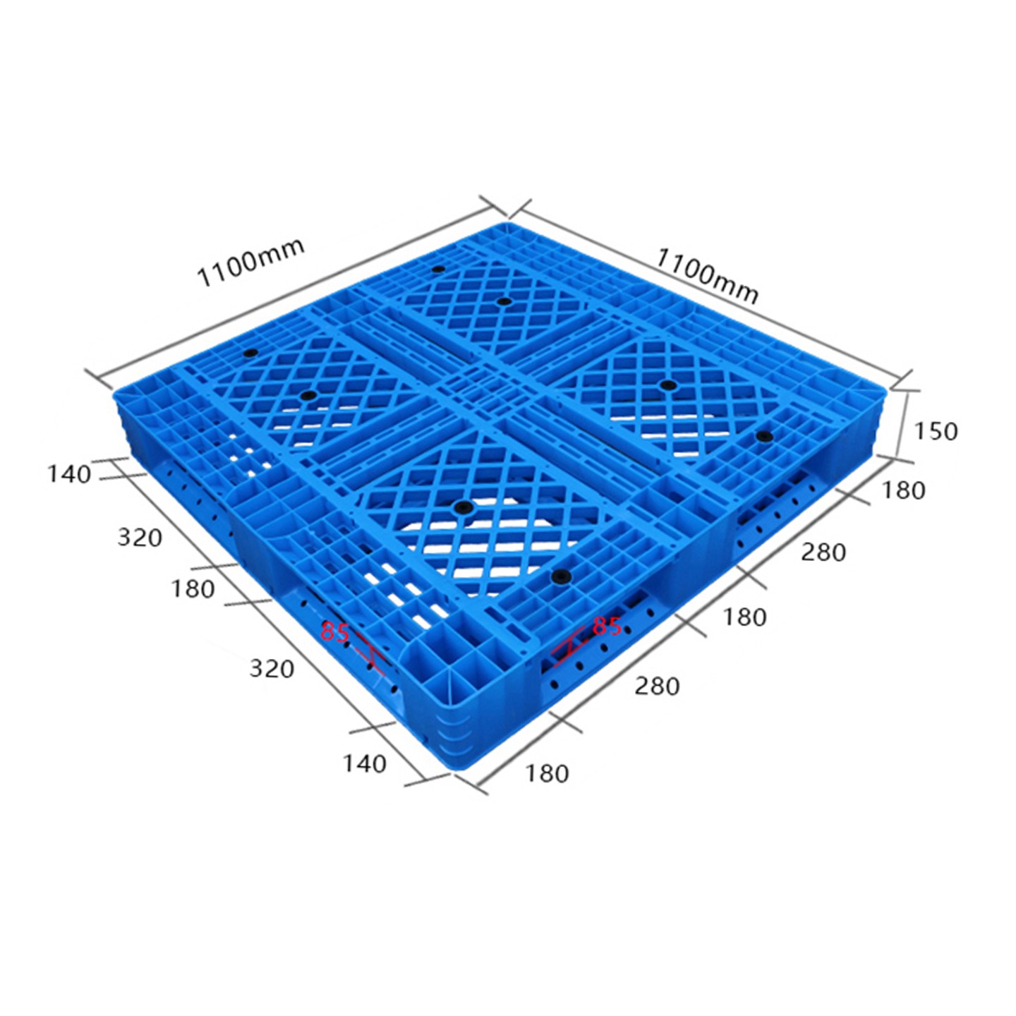 1111老款網(wǎng)格田字塑膠托盤